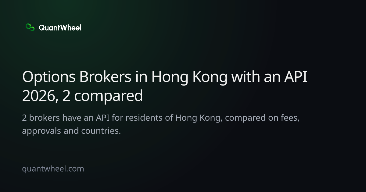 The share card of Options brokers in Hong Kong with an API