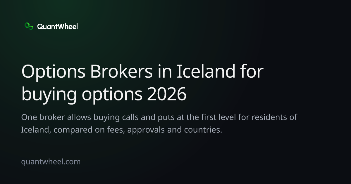 The share card of Options brokers in Iceland for buying options