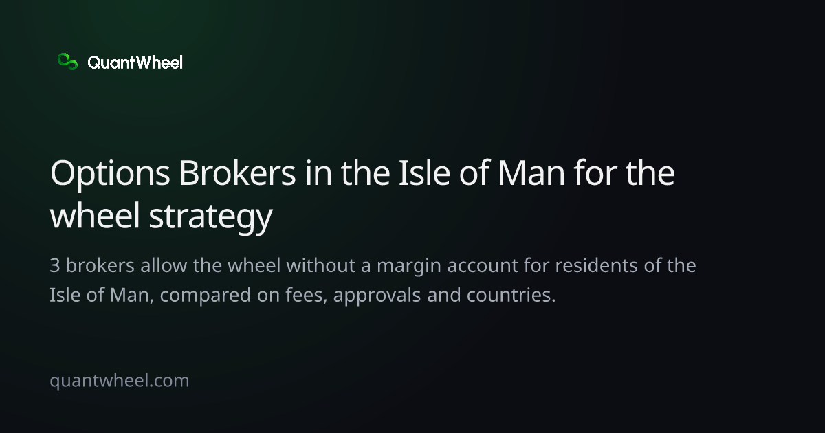 The share card of Options brokers in the Isle of Man for the wheel strategy