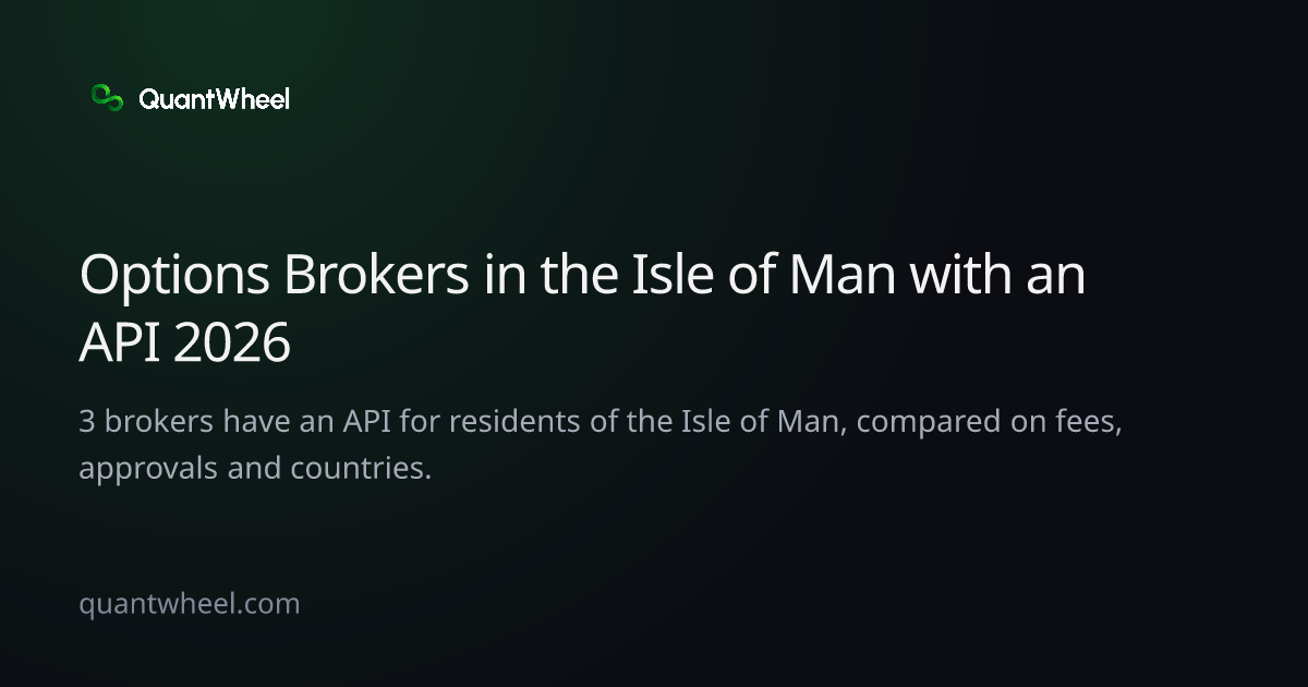 The share card of Options brokers in the Isle of Man with an API