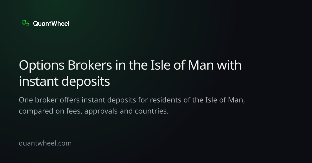 The share card of Options brokers in the Isle of Man with instant deposits
