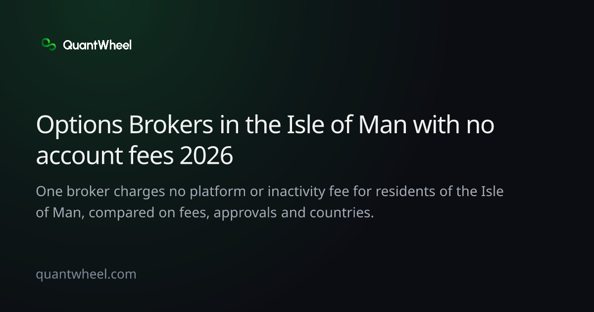 The share card of Options brokers in the Isle of Man with no account fees