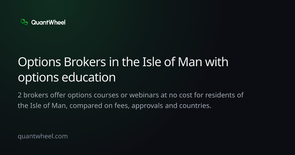 The share card of Options brokers in the Isle of Man with options education