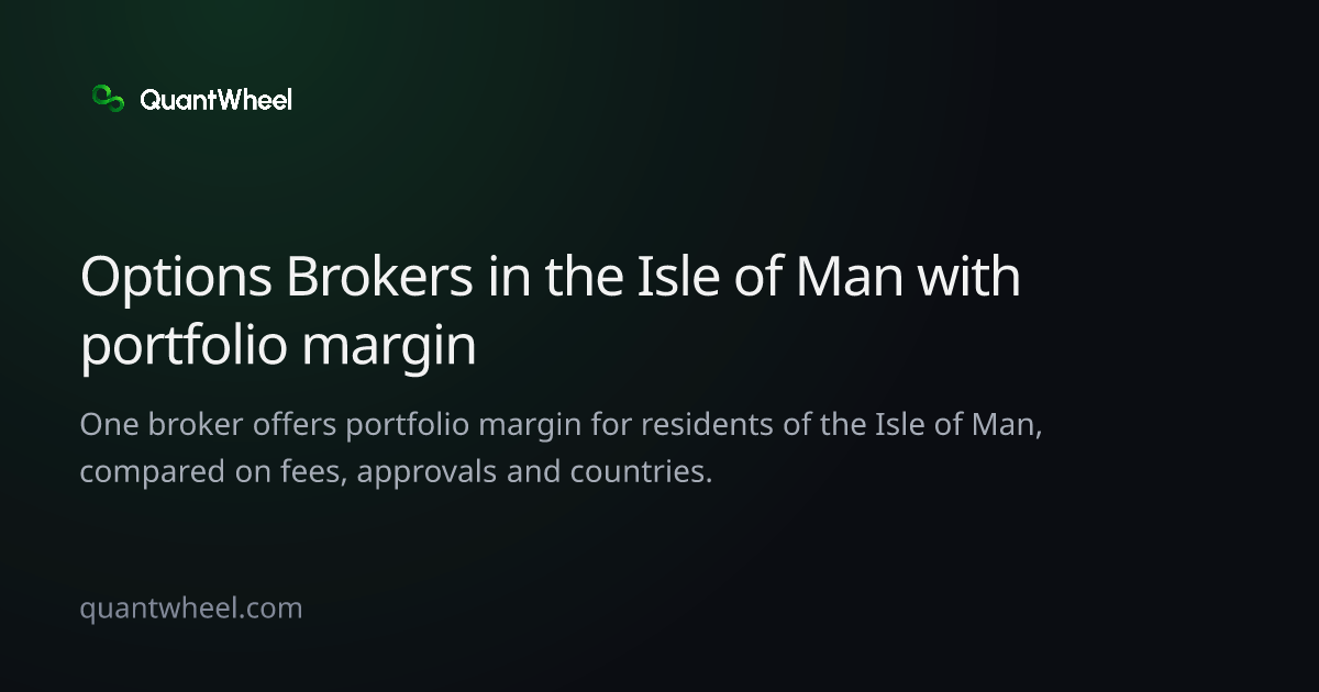 The share card of Options brokers in the Isle of Man with portfolio margin
