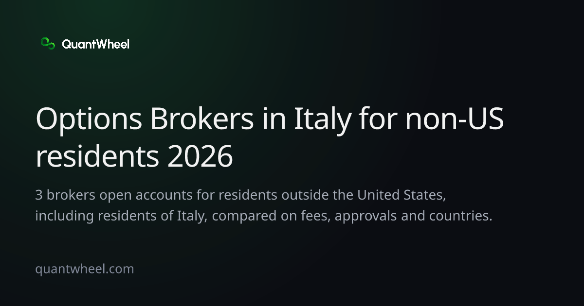 The share card of Options brokers in Italy for non-US residents