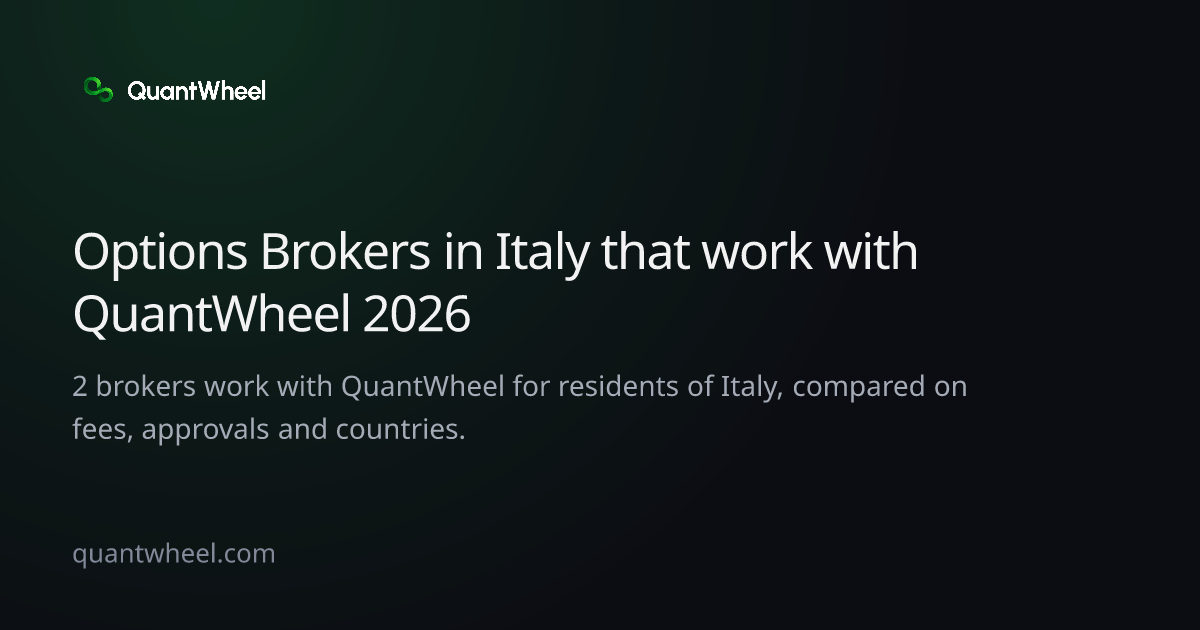 The share card of Options brokers in Italy that work with QuantWheel
