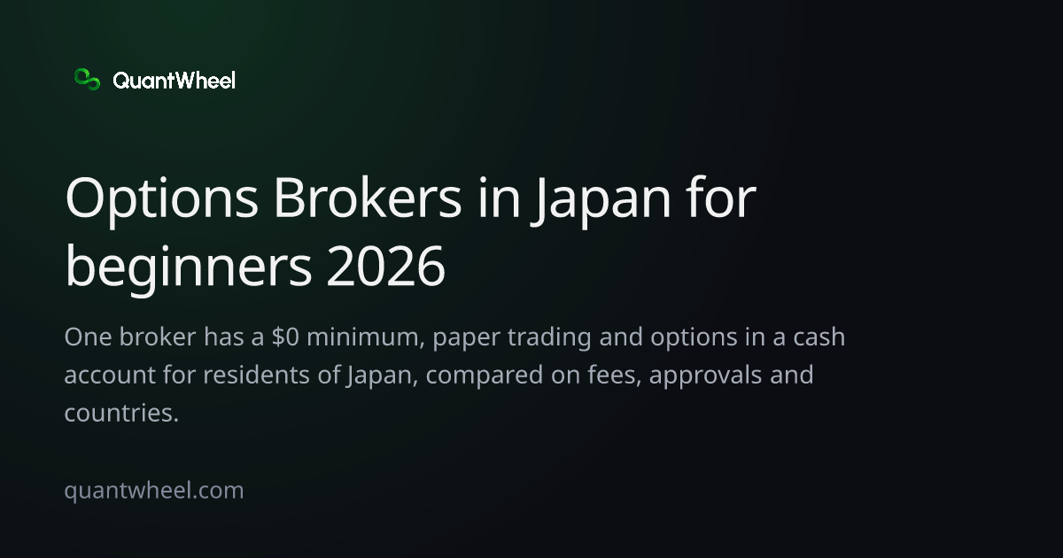 The share card of Options brokers in Japan for beginners
