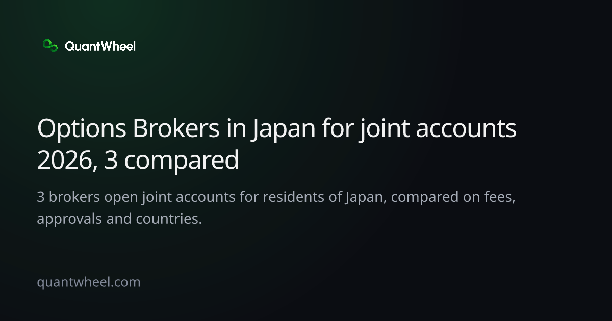 The share card of Options brokers in Japan for joint accounts