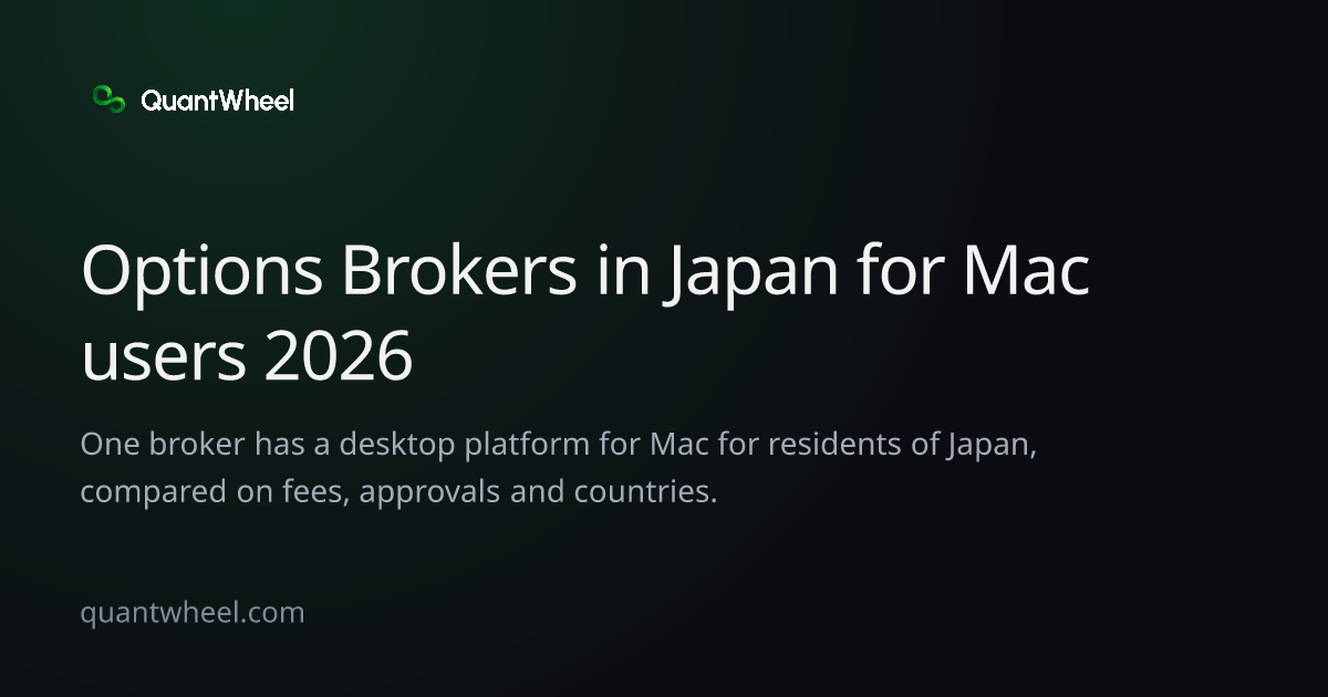 The share card of Options brokers in Japan for Mac users