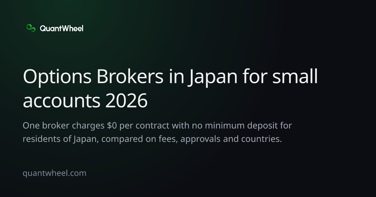 The share card of Options brokers in Japan for small accounts