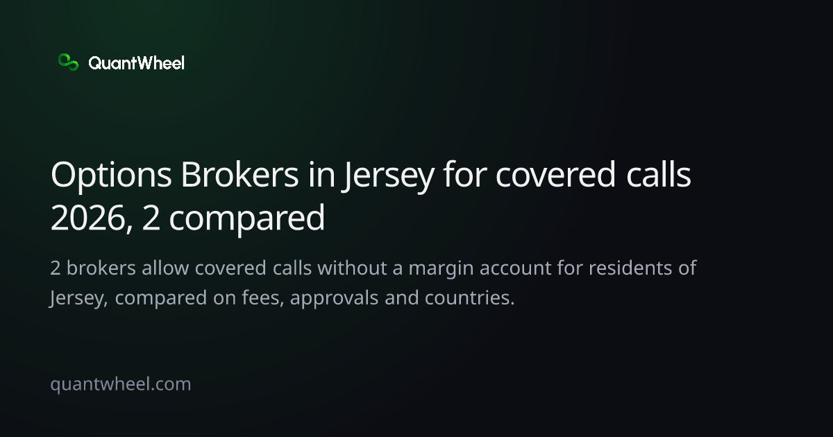 The share card of Options brokers in Jersey for covered calls