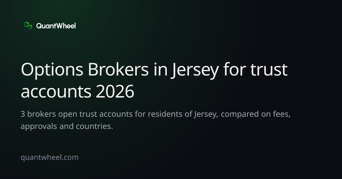 The share card of Options brokers in Jersey for trust accounts