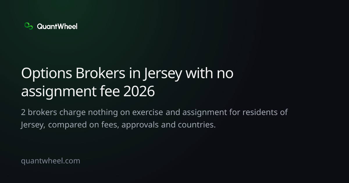 The share card of Options brokers in Jersey with no assignment fee