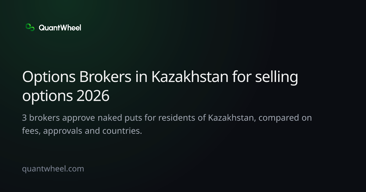 The share card of Options brokers in Kazakhstan for selling options
