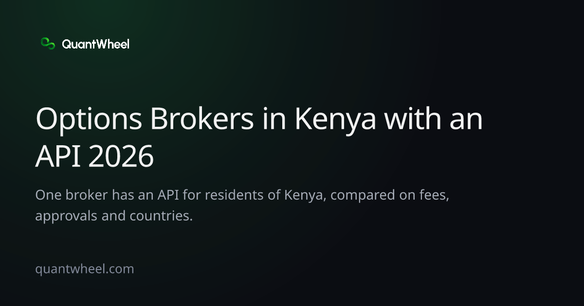 The share card of Options brokers in Kenya with an API