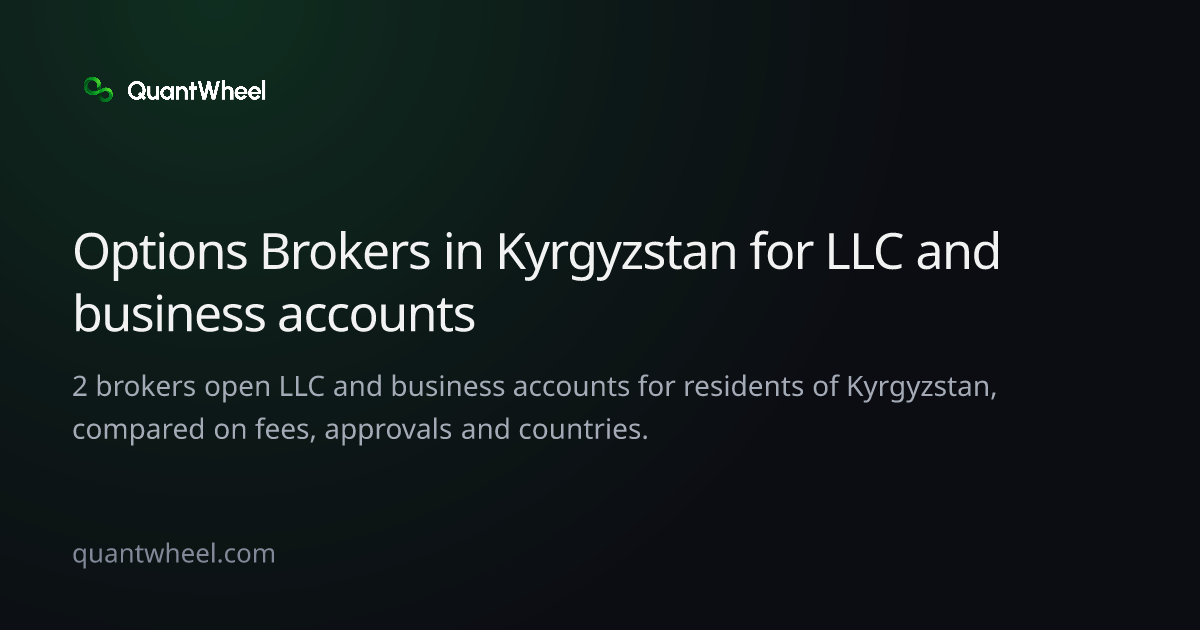 The share card of Options brokers in Kyrgyzstan for LLC and business accounts
