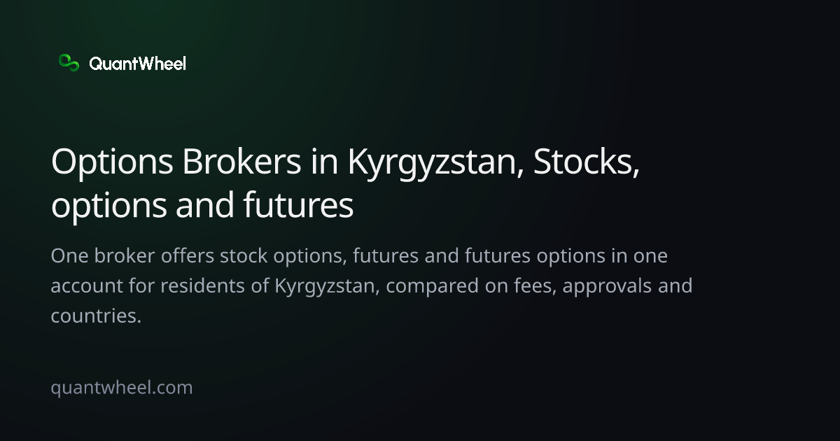The share card of Options brokers in Kyrgyzstan with options and futures in one account
