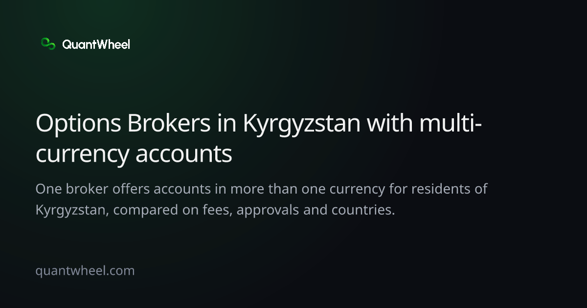 The share card of Options brokers in Kyrgyzstan with multi-currency accounts