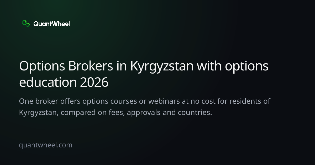 The share card of Options brokers in Kyrgyzstan with options education