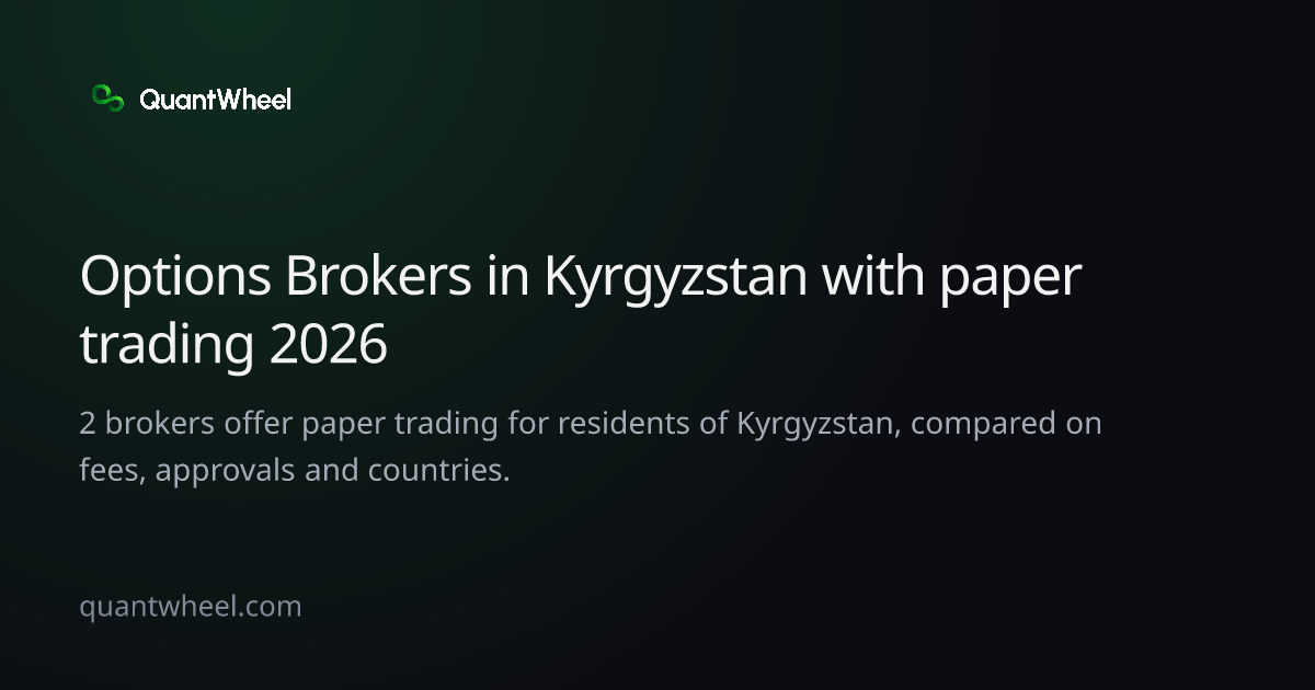 The share card of Options brokers in Kyrgyzstan with paper trading