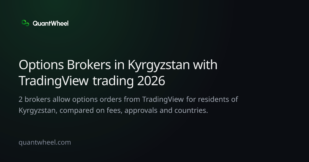The share card of Options brokers in Kyrgyzstan with TradingView trading