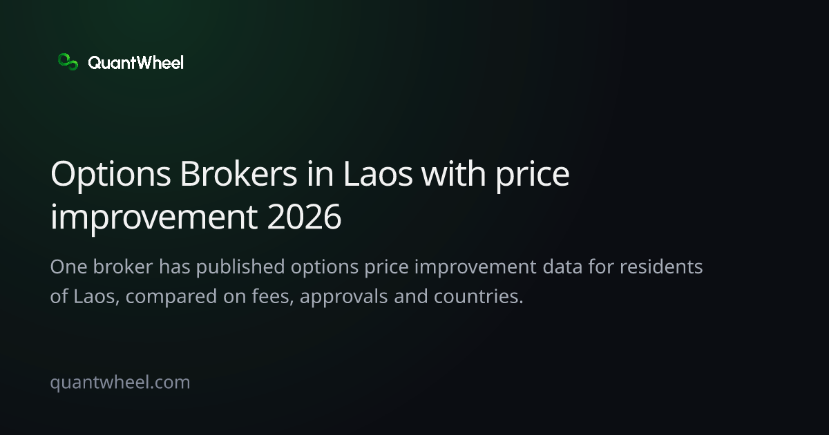 The share card of Options brokers in Laos with price improvement