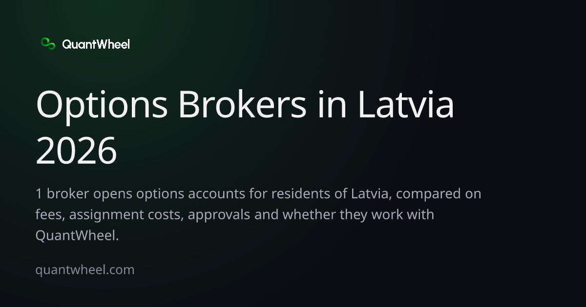 The share card of Options brokers in Latvia
