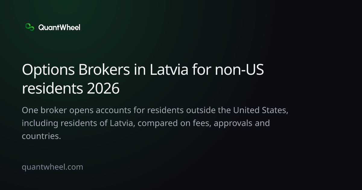 The share card of Options brokers in Latvia for non-US residents