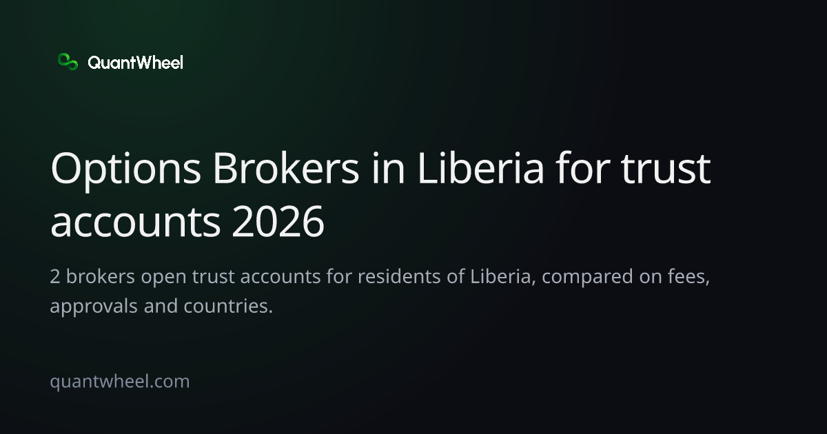 The share card of Options brokers in Liberia for trust accounts