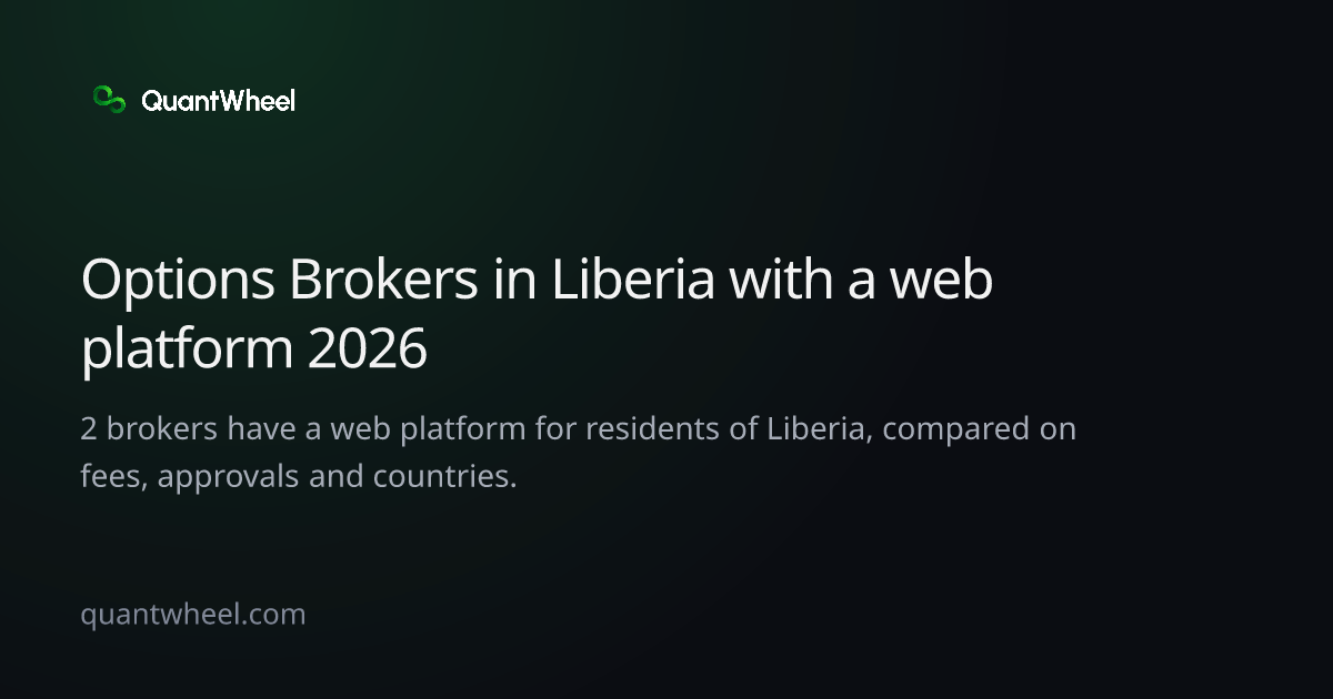 The share card of Options brokers in Liberia with a web platform