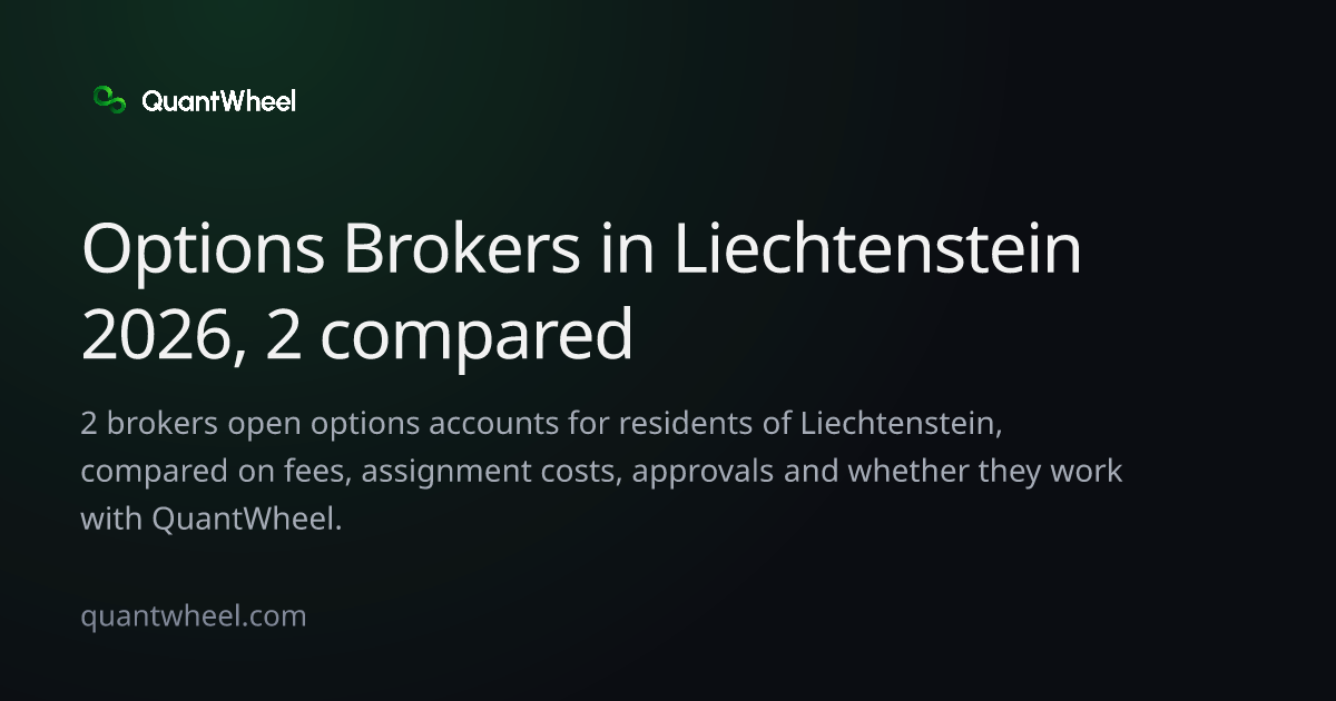 The share card of Options brokers in Liechtenstein