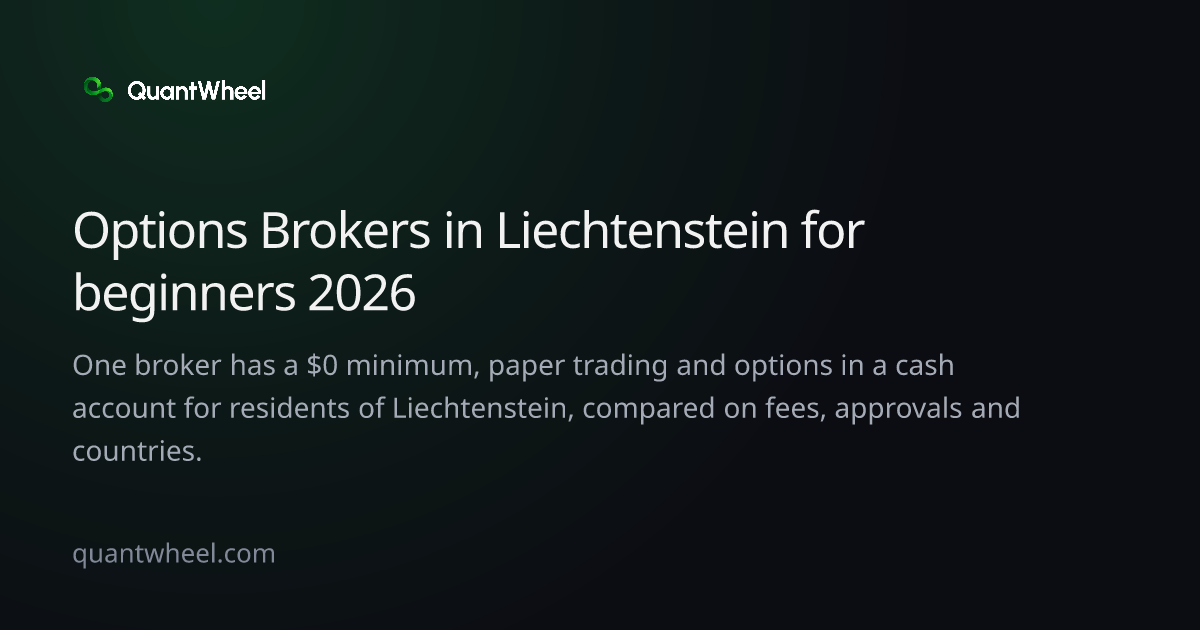 The share card of Options brokers in Liechtenstein for beginners