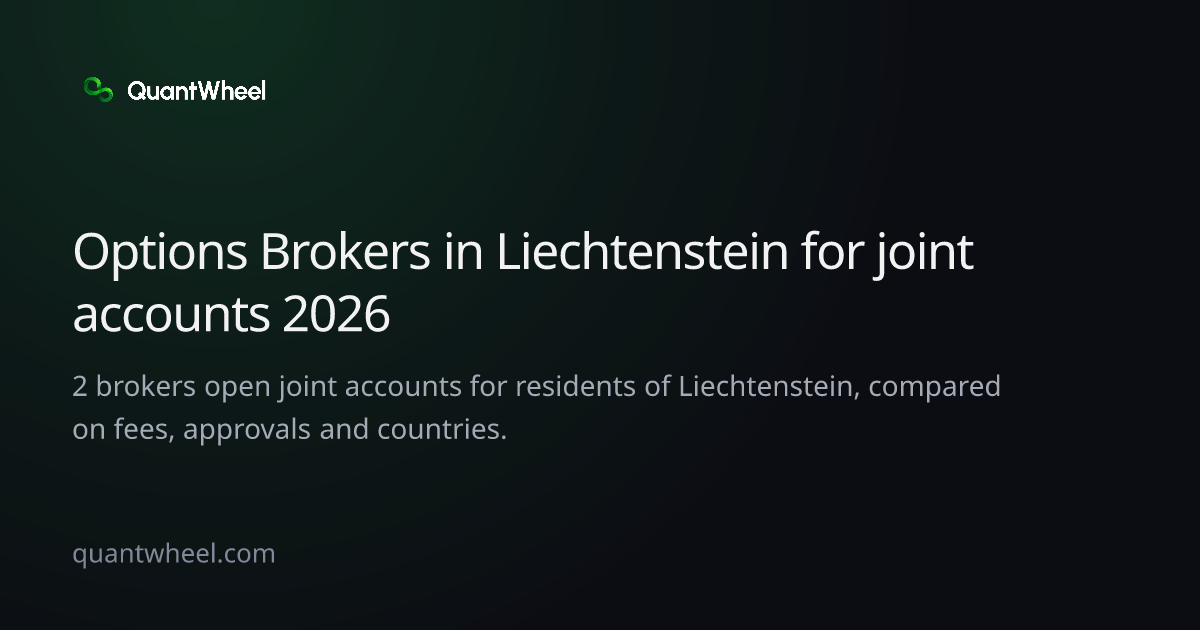 The share card of Options brokers in Liechtenstein for joint accounts