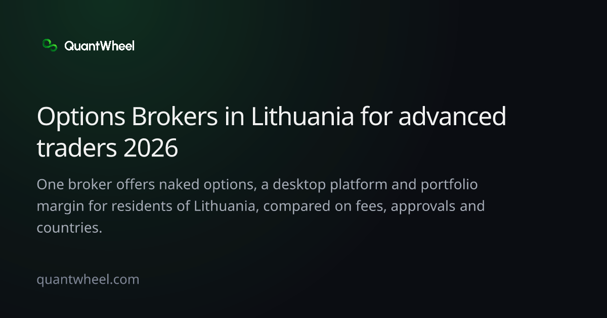 The share card of Options brokers in Lithuania for advanced traders