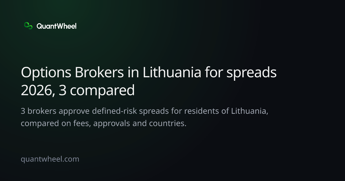 The share card of Options brokers in Lithuania for spreads