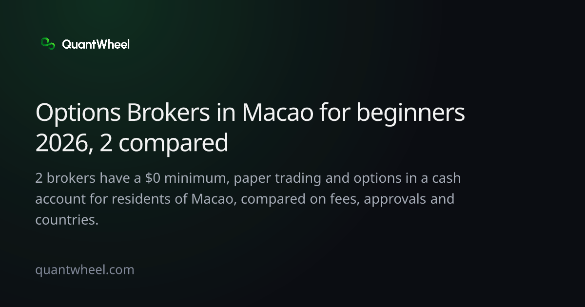 The share card of Options brokers in Macao for beginners