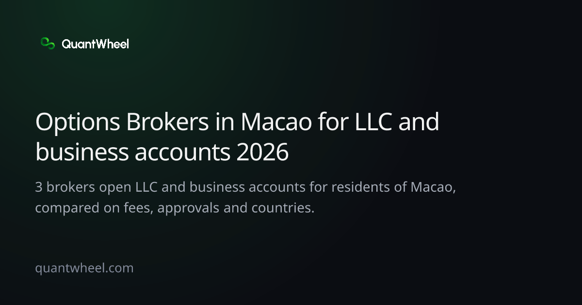 The share card of Options brokers in Macao for LLC and business accounts