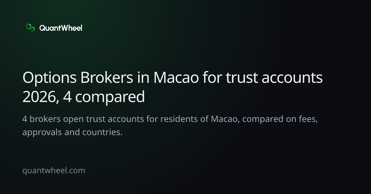 The share card of Options brokers in Macao for trust accounts