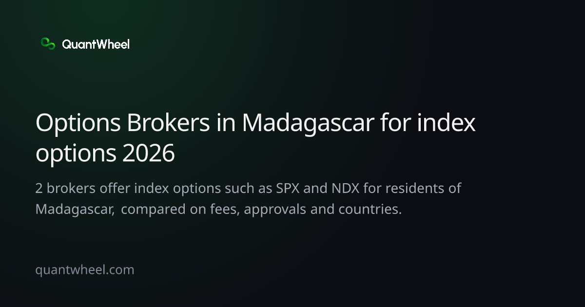 The share card of Options brokers in Madagascar for index options