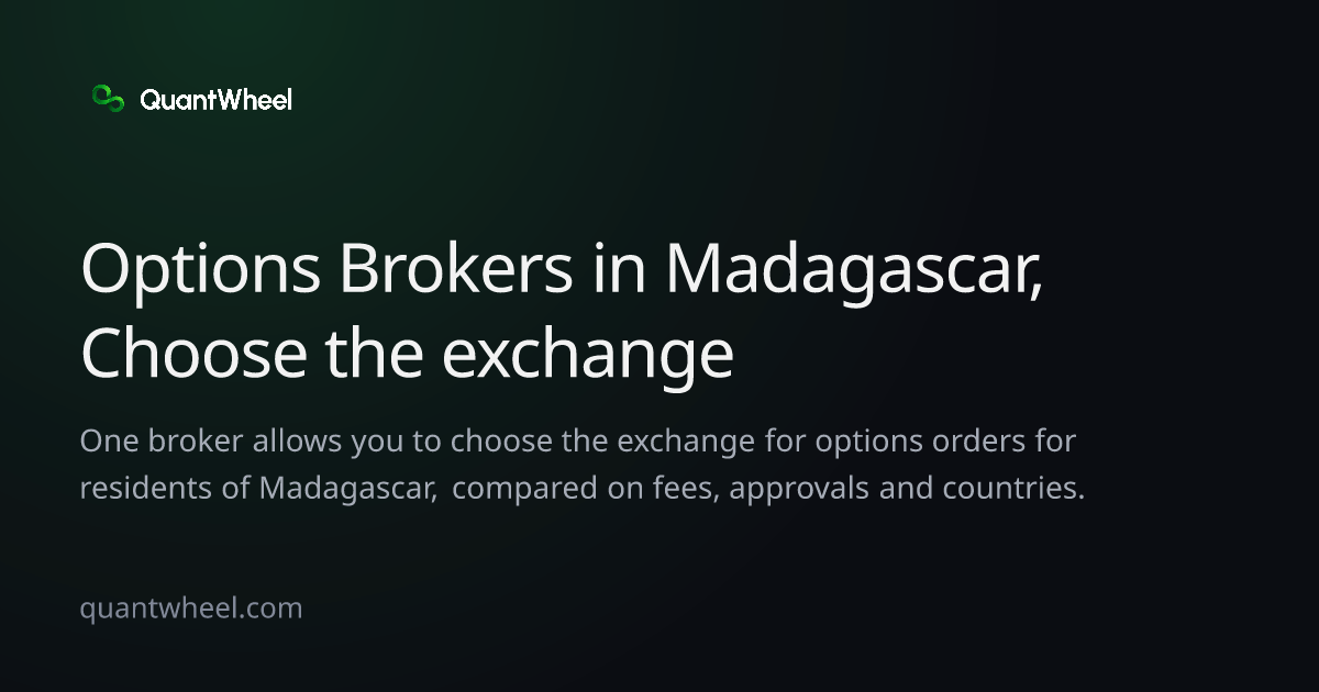 The share card of Options brokers in Madagascar that let you choose the exchange