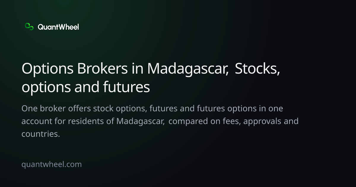 The share card of Options brokers in Madagascar with options and futures in one account