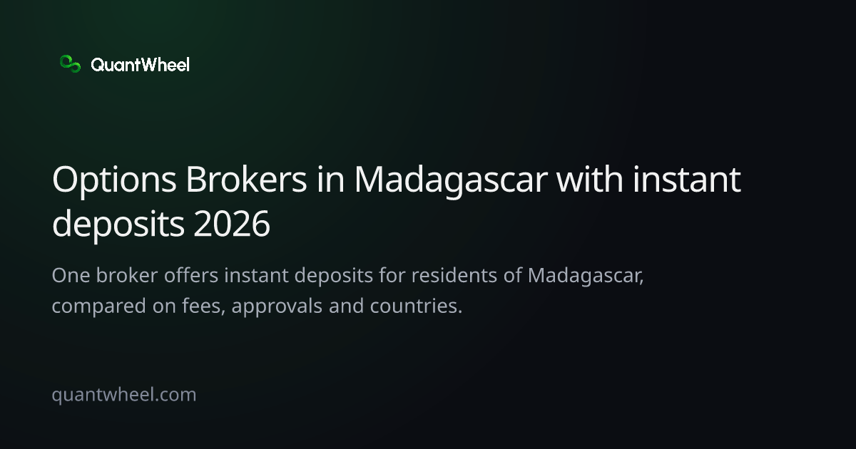 The share card of Options brokers in Madagascar with instant deposits