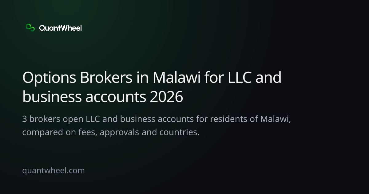 The share card of Options brokers in Malawi for LLC and business accounts