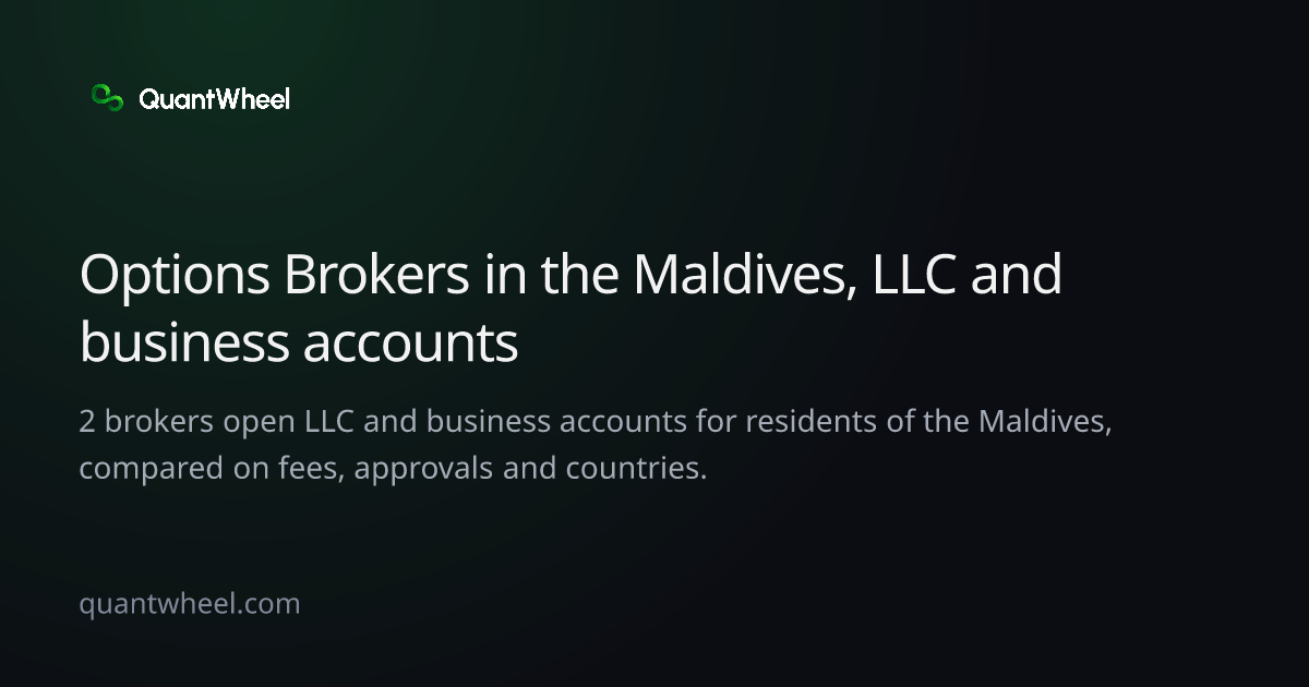 The share card of Options brokers in the Maldives for LLC and business accounts
