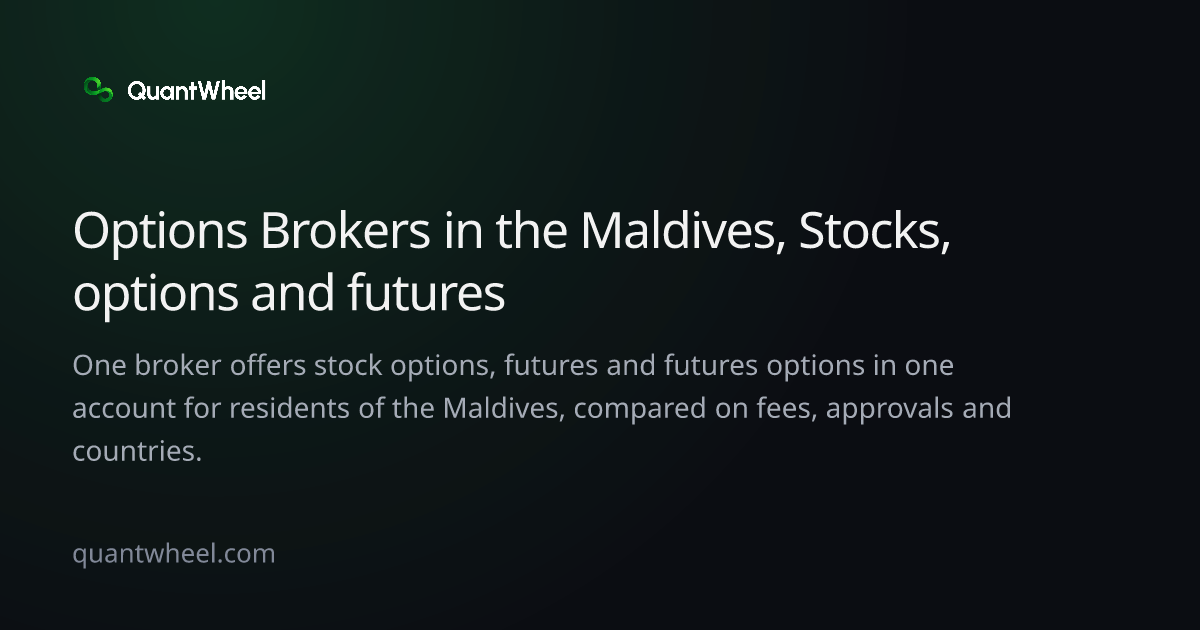 The share card of Options brokers in the Maldives with options and futures in one account