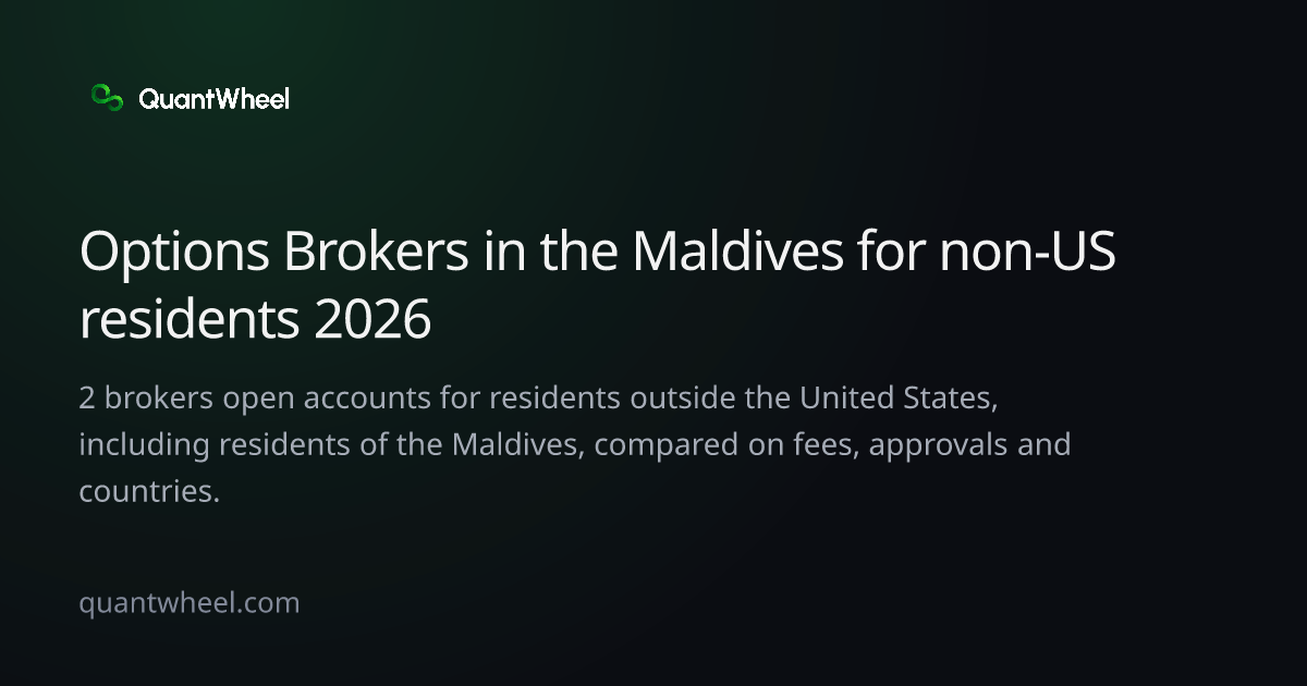 The share card of Options brokers in the Maldives for non-US residents