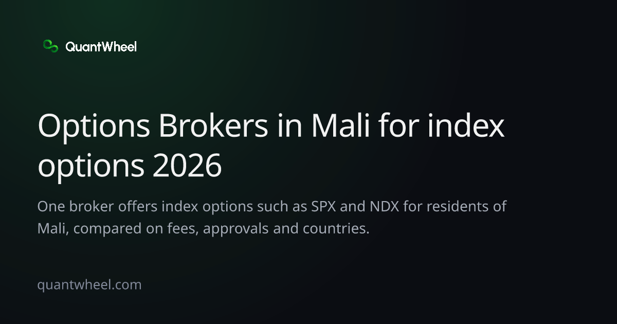 The share card of Options brokers in Mali for index options