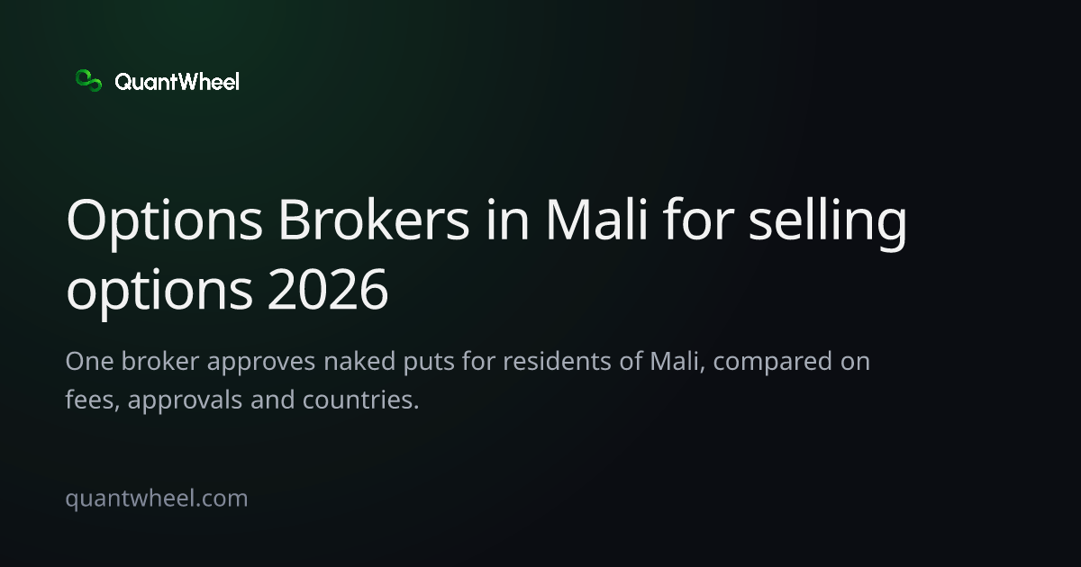 The share card of Options brokers in Mali for selling options