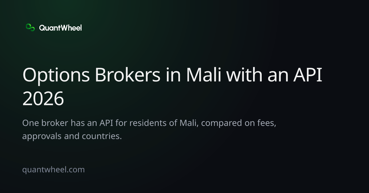 The share card of Options brokers in Mali with an API