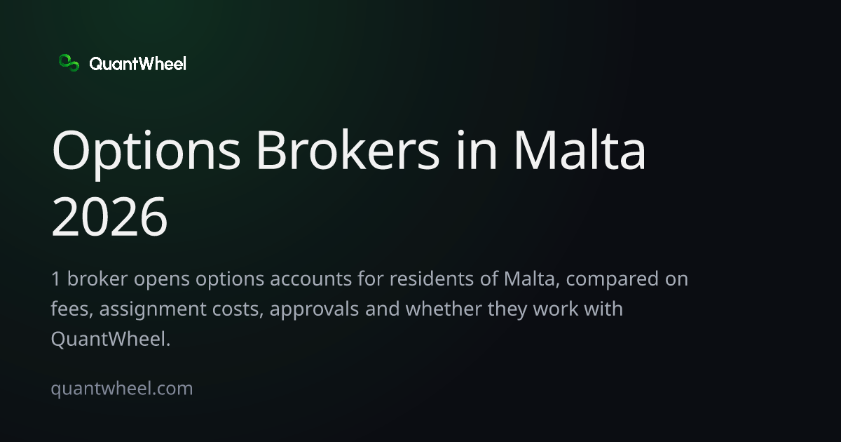 The share card of Options brokers in Malta